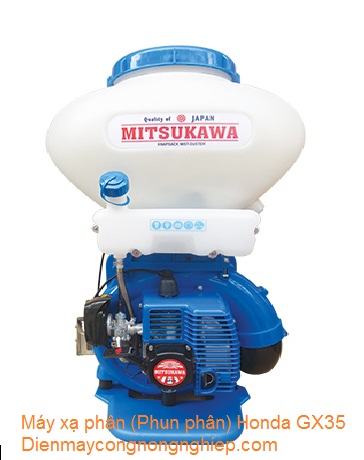 Máy xạ phân, phun vôi bột cho cây trồng Honda Mitsukawa GX35